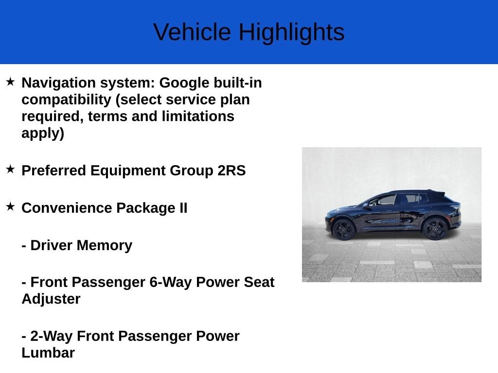 New 2025 Chevrolet Equinox EV RS SUV