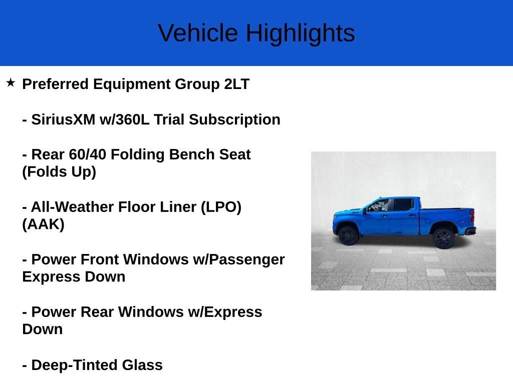 New 2026 Chevrolet Silverado 1500 LT Trail Boss Truck Crew Cab