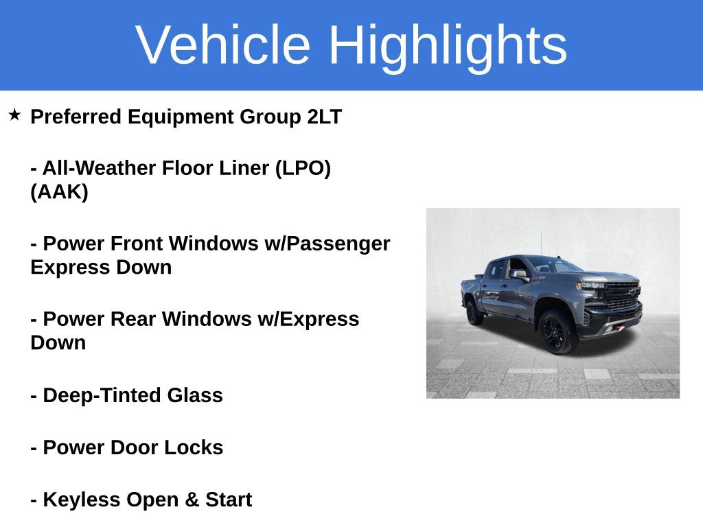 Certified 2021 Chevrolet Silverado 1500 LT Trail Boss Truck Crew Cab