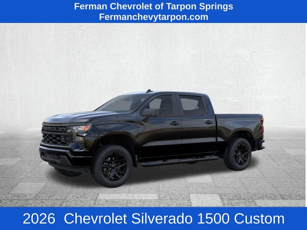 New 2026 Chevrolet Silverado 1500 Custom Truck Crew Cab