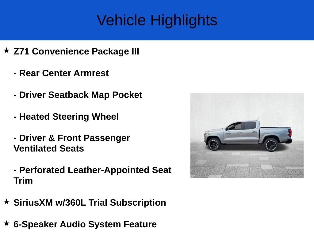 New 2026 Chevrolet Colorado Z71 Truck Crew Cab