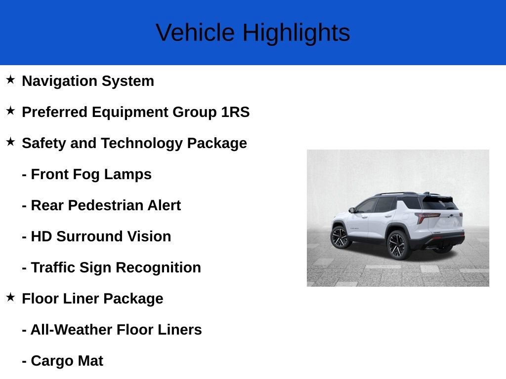 New 2026 Chevrolet Equinox RS SUV