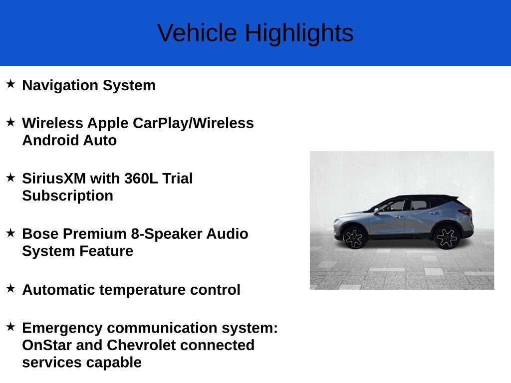 New 2026 Chevrolet Blazer RS SUV