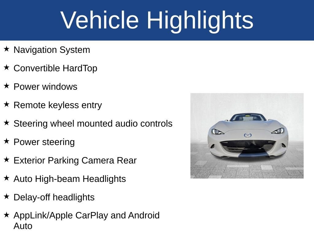 Used 2025 Mazda MX-5 Miata RF Grand Touring Convertible