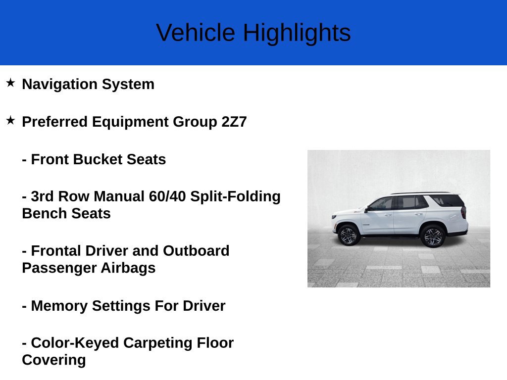 New 2027 Chevrolet Tahoe Z71 SUV