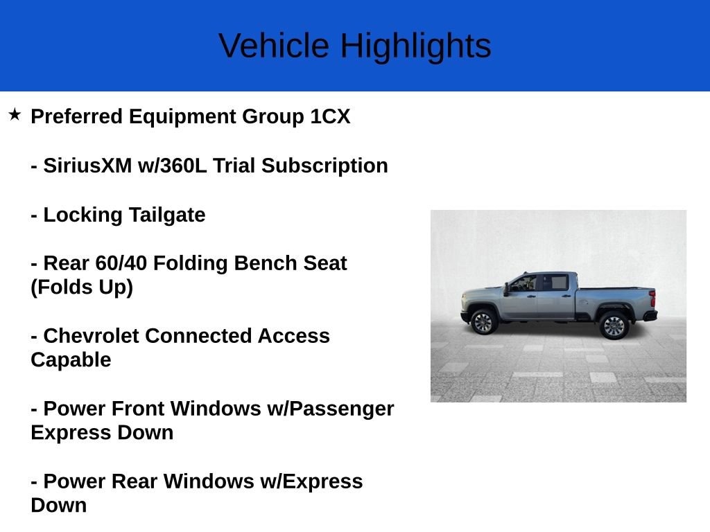 New 2026 Chevrolet Silverado 2500 HD Custom Truck Crew Cab