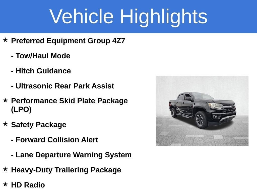 Certified 2022 Chevrolet Colorado Z71 Truck Crew Cab