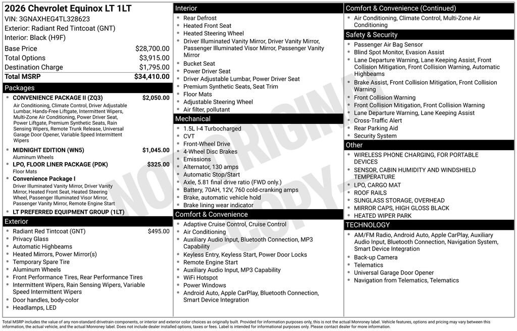 New 2026 Chevrolet Equinox LT SUV