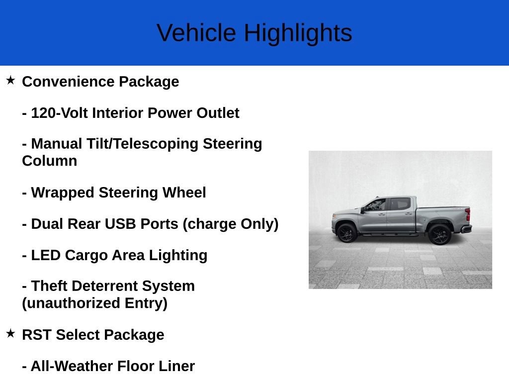 New 2026 Chevrolet Silverado 1500 RST Truck Crew Cab