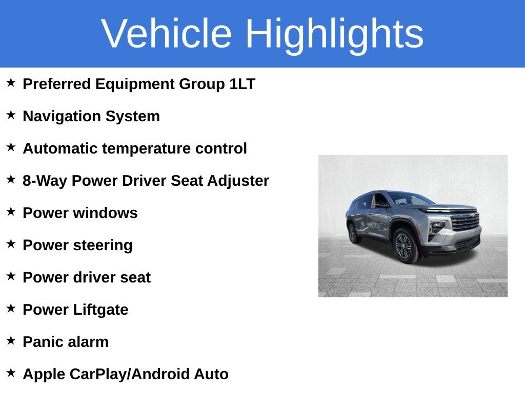 Certified 2025 Chevrolet Traverse LT SUV