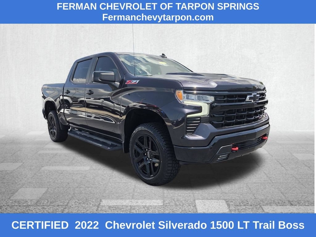 Certified 2022 Chevrolet Silverado 1500 LT Trail Boss Truck Crew Cab