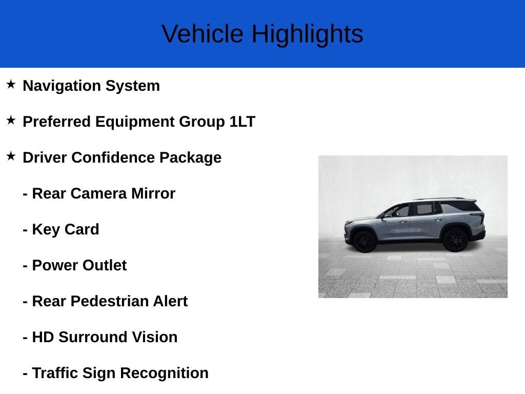 New 2026 Chevrolet Traverse LT SUV