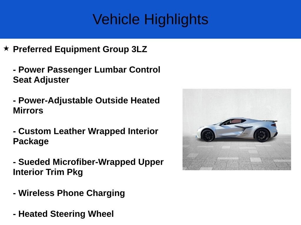 New 2026 Chevrolet Corvette Z06 w/3LZ Coupe