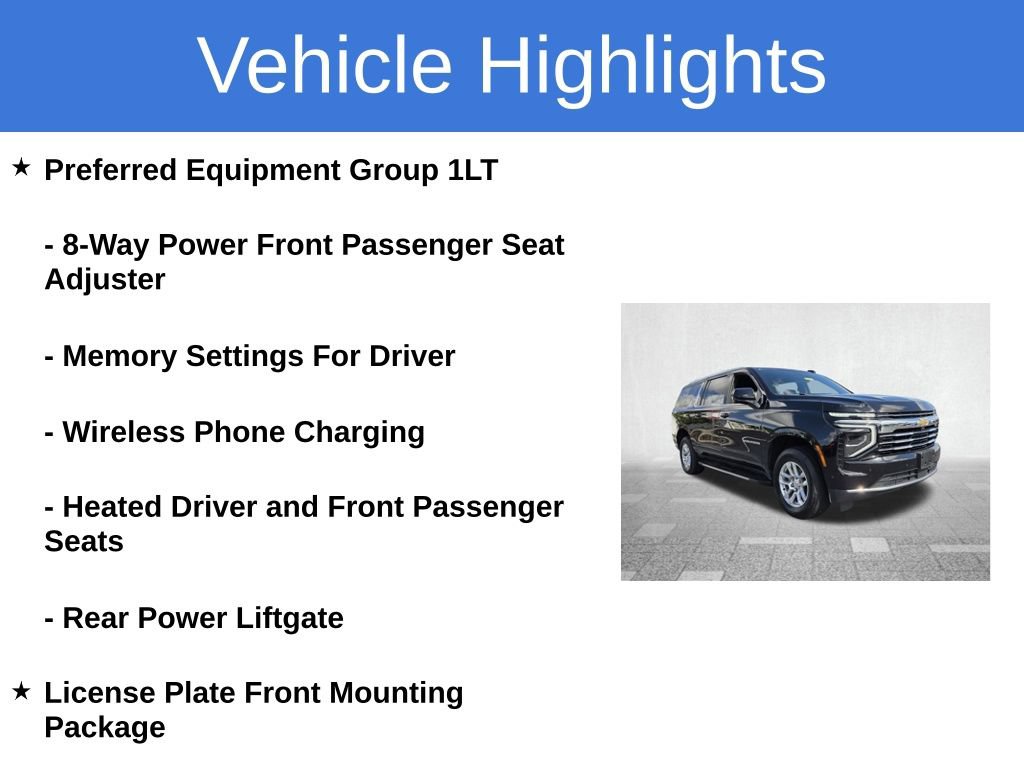 Certified 2025 Chevrolet Suburban LT SUV