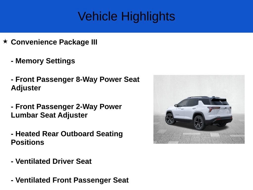 New 2026 Chevrolet Equinox RS SUV