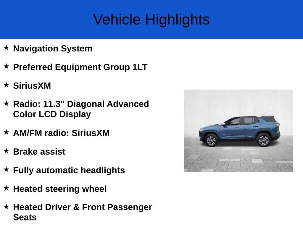 New 2025 Chevrolet Equinox LT SUV