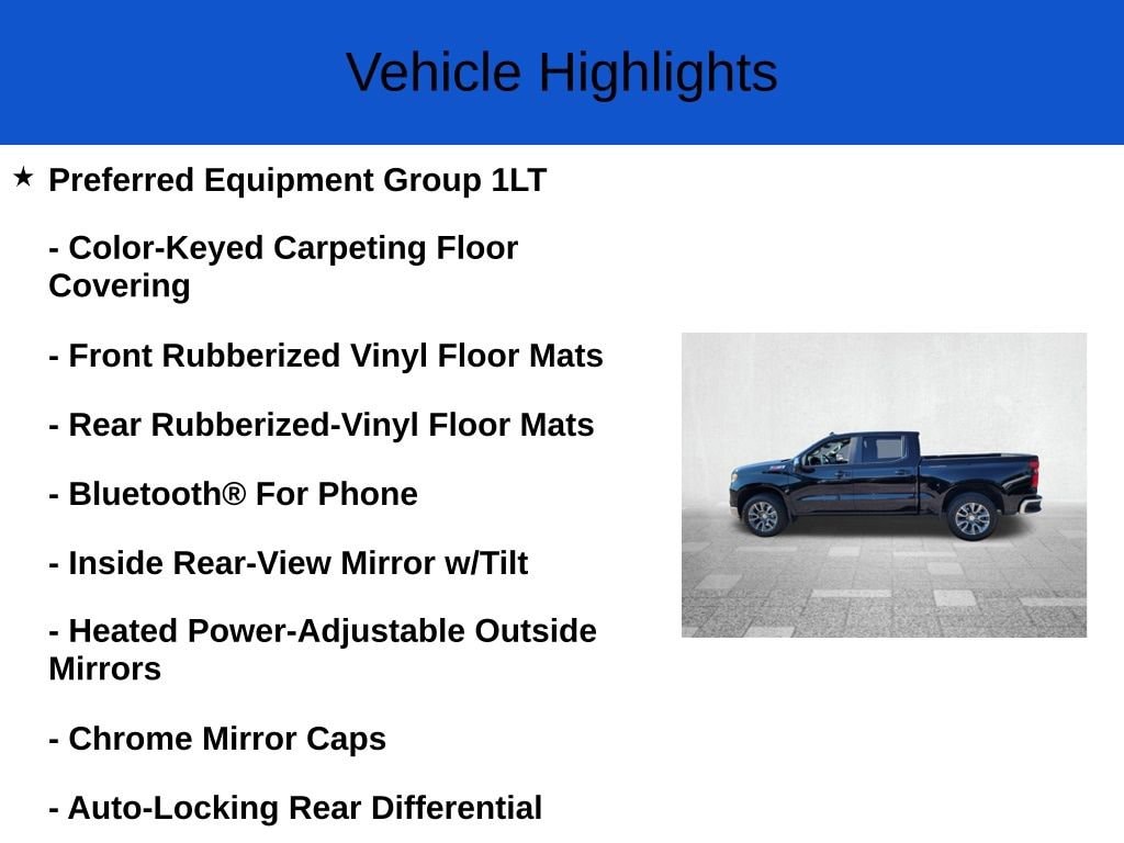 New 2025 Chevrolet Silverado 1500 LT w/1LT Truck Crew Cab