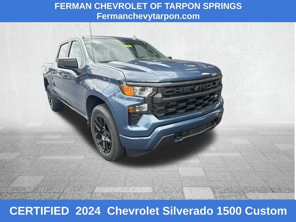 Certified 2024 Chevrolet Silverado 1500 Custom Truck Crew Cab