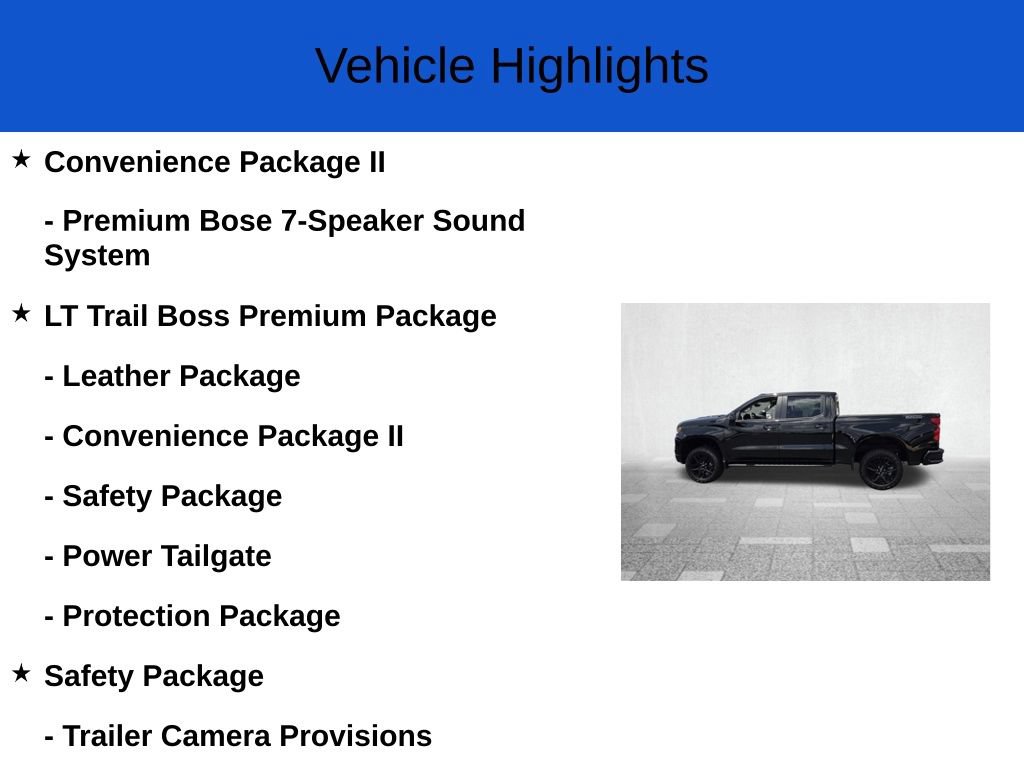 New 2026 Chevrolet Silverado 1500 LT Trail Boss Truck Crew Cab