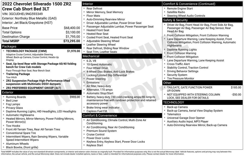 Certified 2022 Chevrolet Silverado 1500 ZR2 Truck Crew Cab