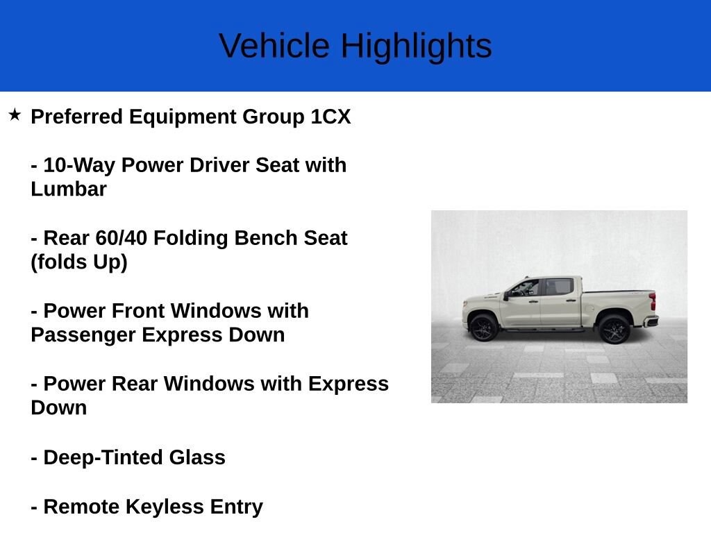 New 2026 Chevrolet Silverado 1500 Custom Truck Crew Cab