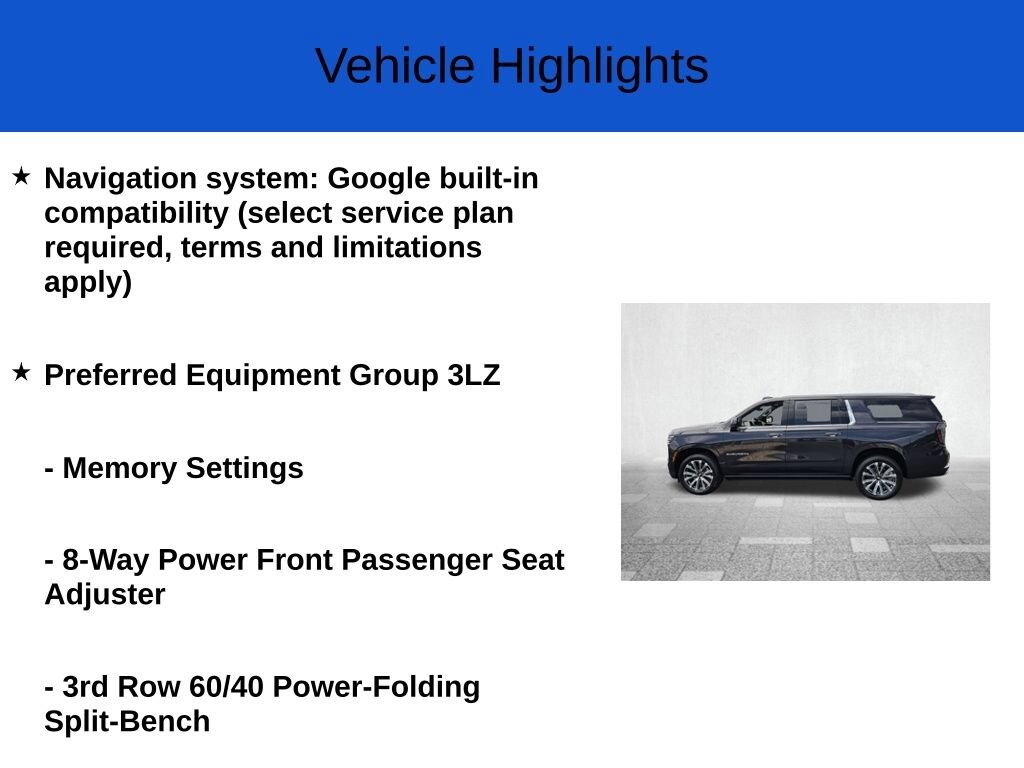 New 2026 Chevrolet Suburban High Country SUV