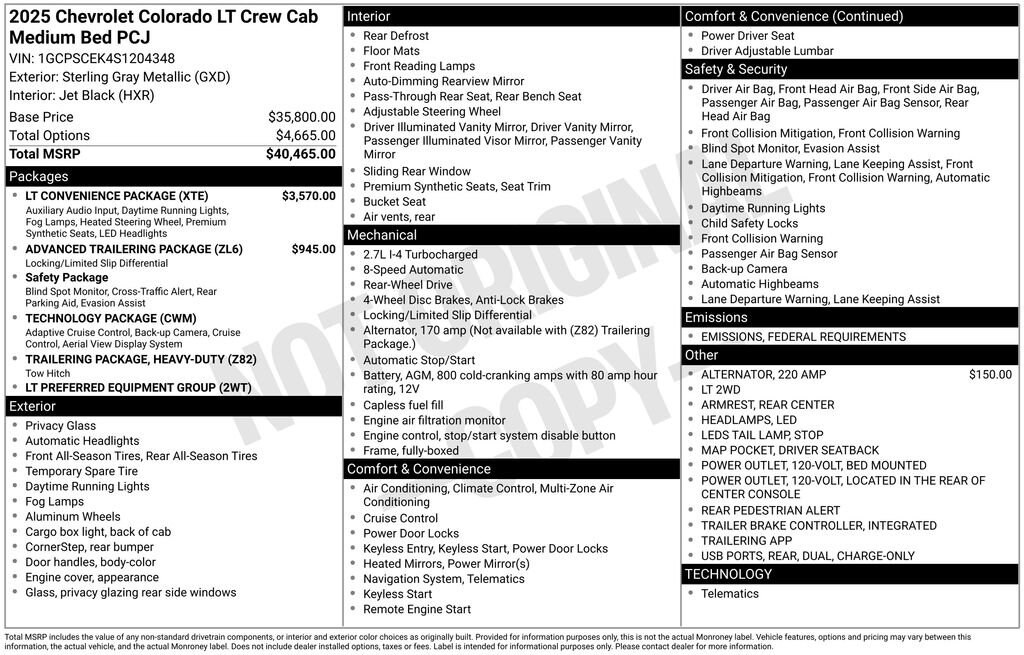 New 2025 Chevrolet Colorado LT Truck Crew Cab
