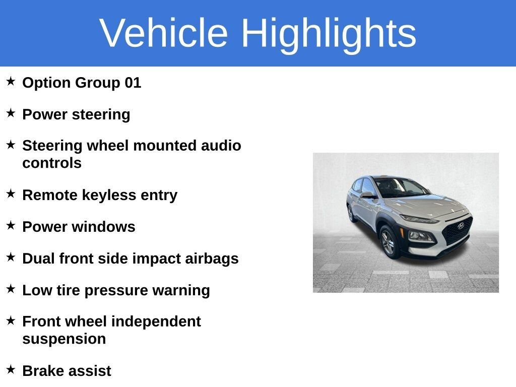 Certified 2019 Hyundai Kona SE SUV