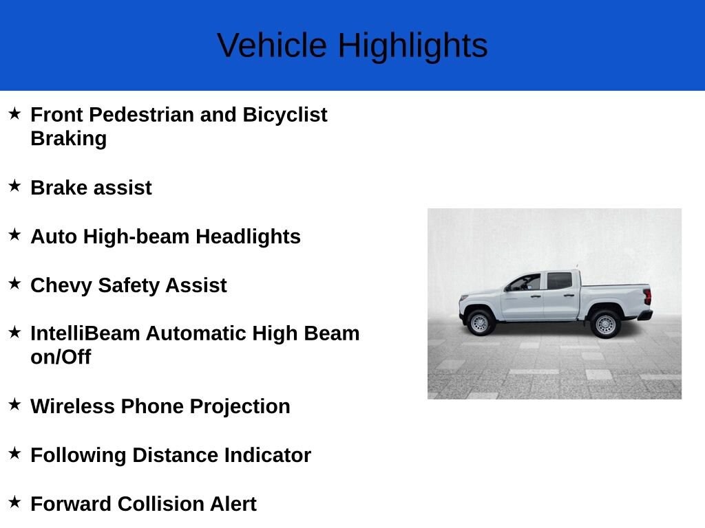 New 2026 Chevrolet Colorado WT Truck Crew Cab