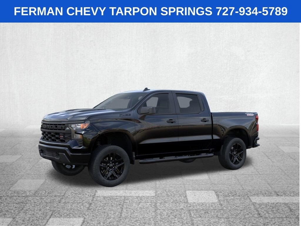 New 2026 Chevrolet Silverado 1500 Custom Trail Boss Truck Crew Cab