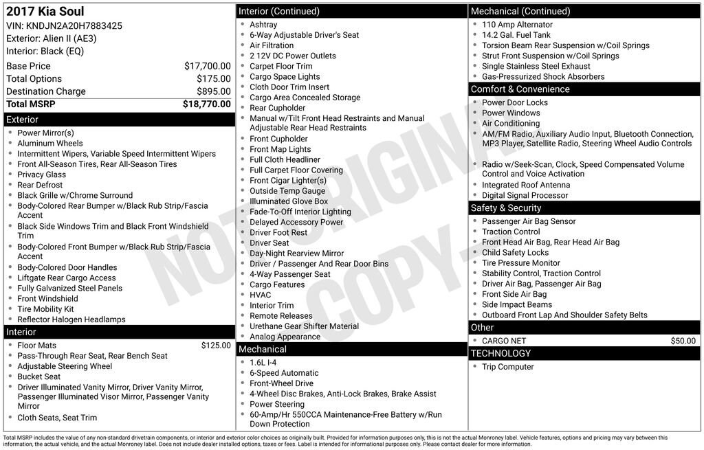 Used 2017 Kia Soul  Hatchback