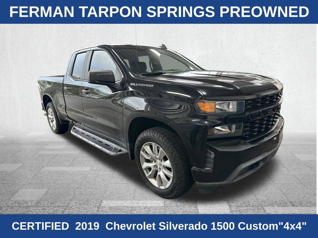 Certified 2019 Chevrolet Silverado 1500 Silverado Custom Truck Double Cab