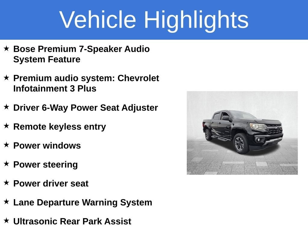 Certified 2022 Chevrolet Colorado Z71 Truck Crew Cab