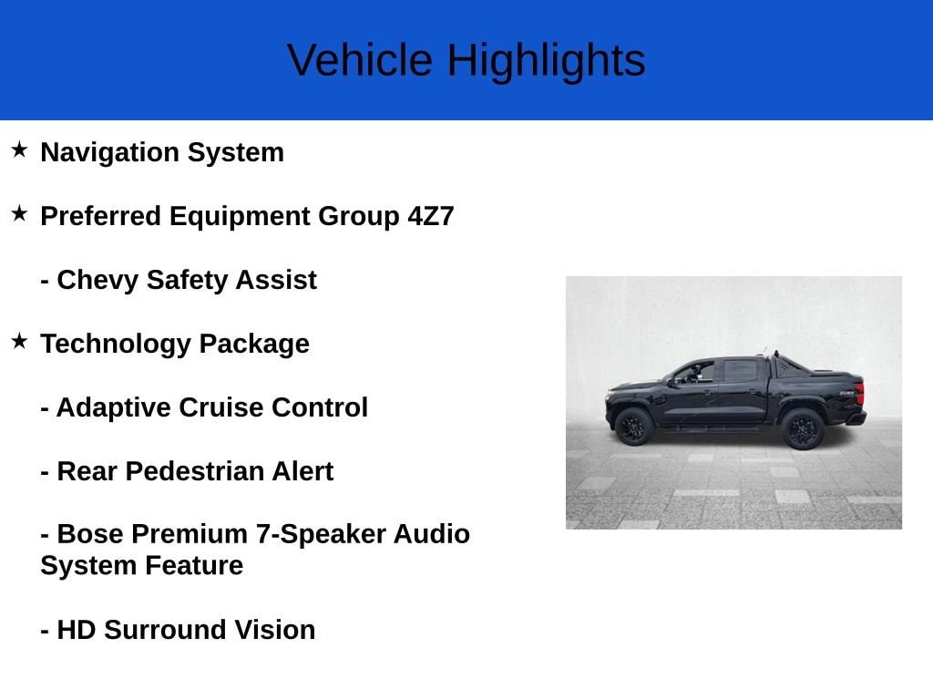 New 2025 Chevrolet Colorado Z71 Truck Crew Cab