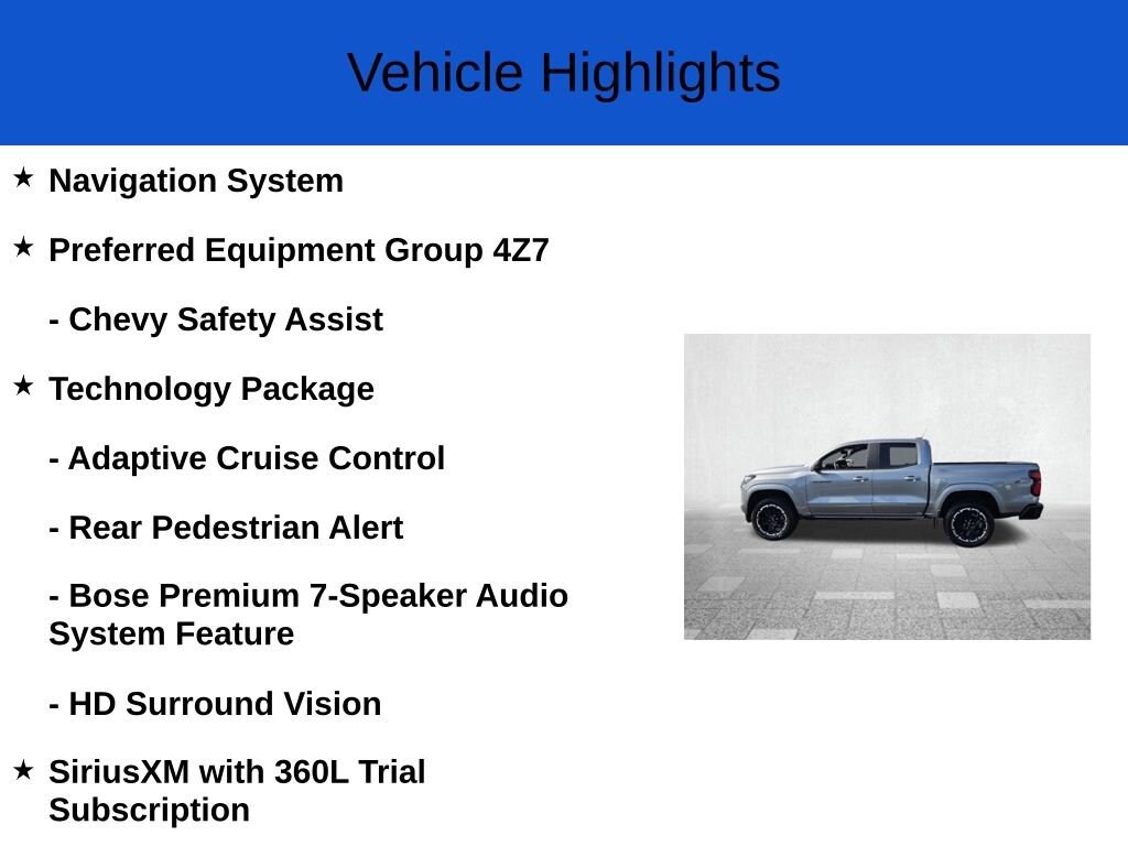 New 2026 Chevrolet Colorado Z71 Truck Crew Cab