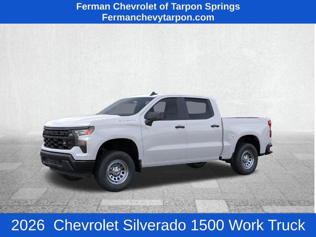 New 2026 Chevrolet Silverado 1500 Work Truck Truck Crew Cab