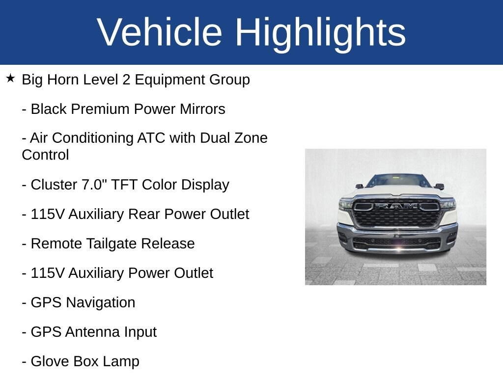 Used 2026 Ram 1500 Big Horn/Lone Star Truck Crew Cab
