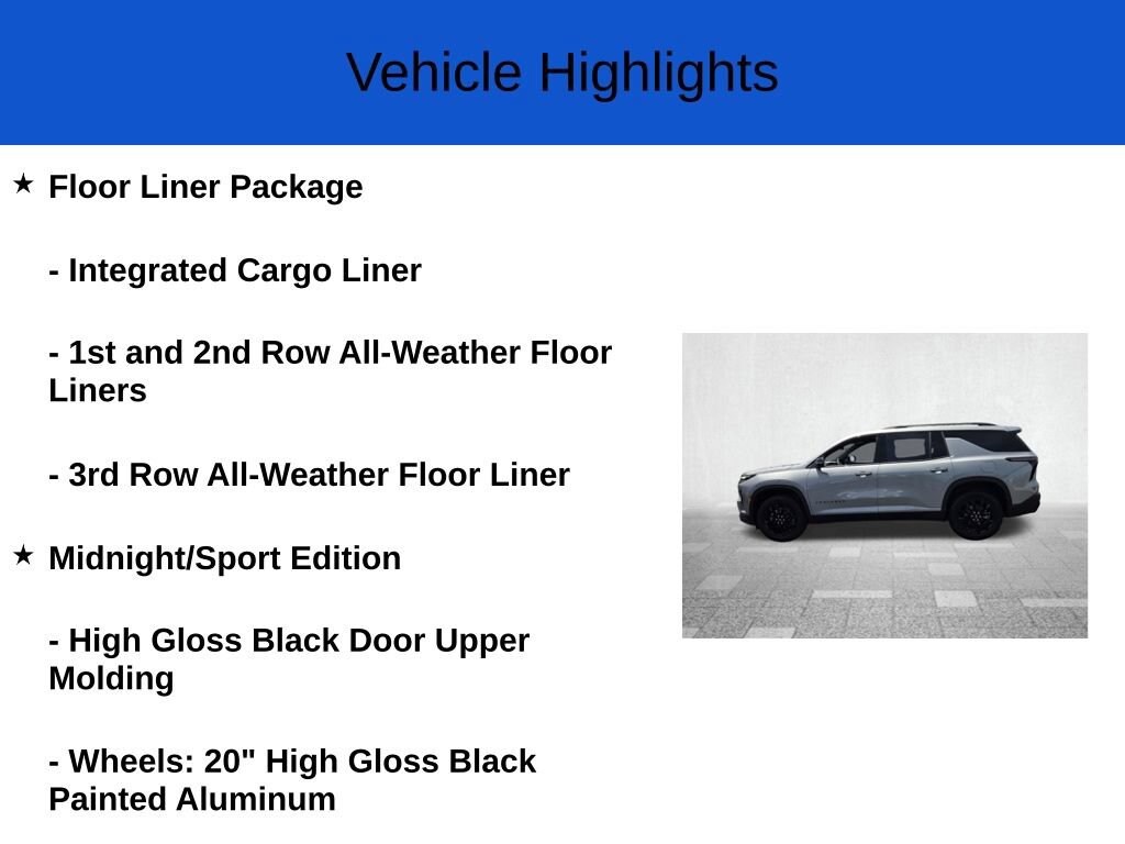 New 2026 Chevrolet Traverse LT SUV