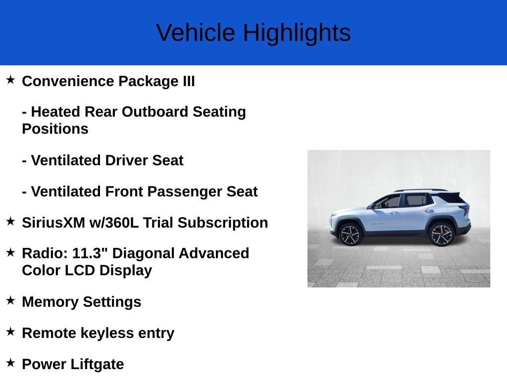 New 2026 Chevrolet Equinox RS SUV