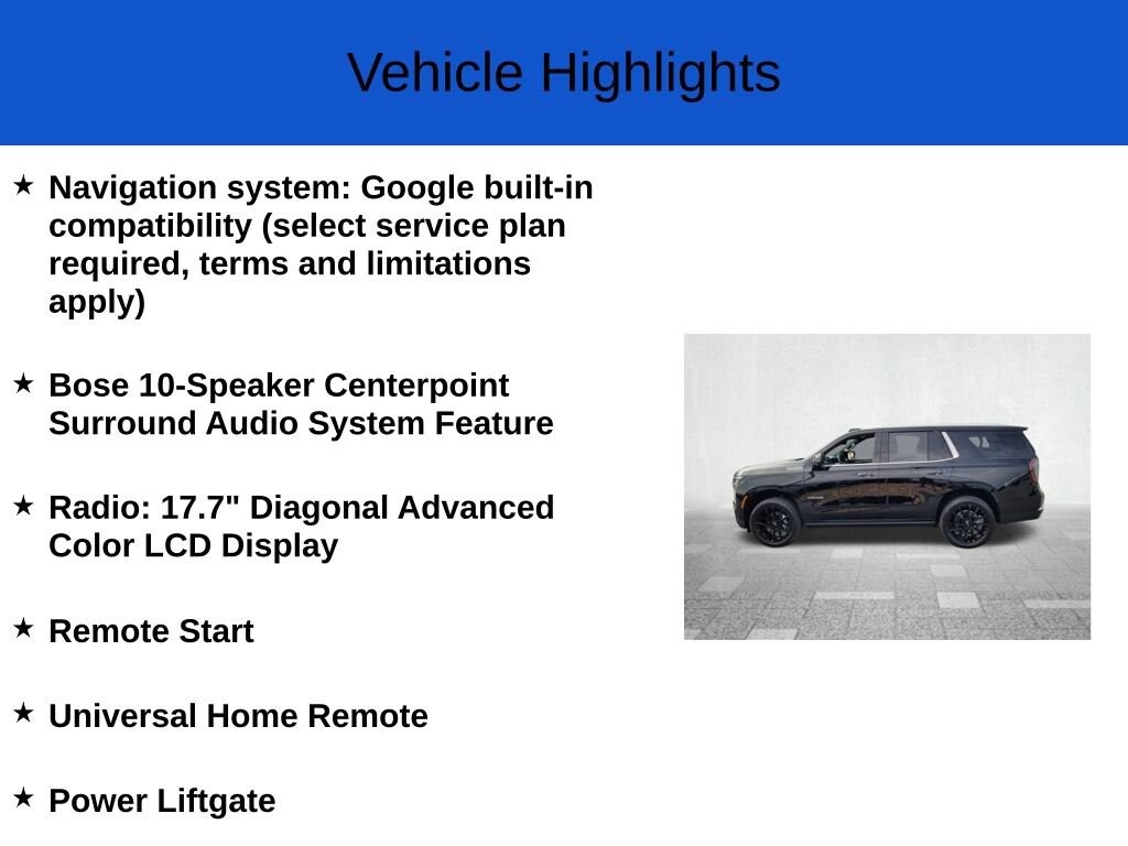New 2026 Chevrolet Tahoe High Country SUV