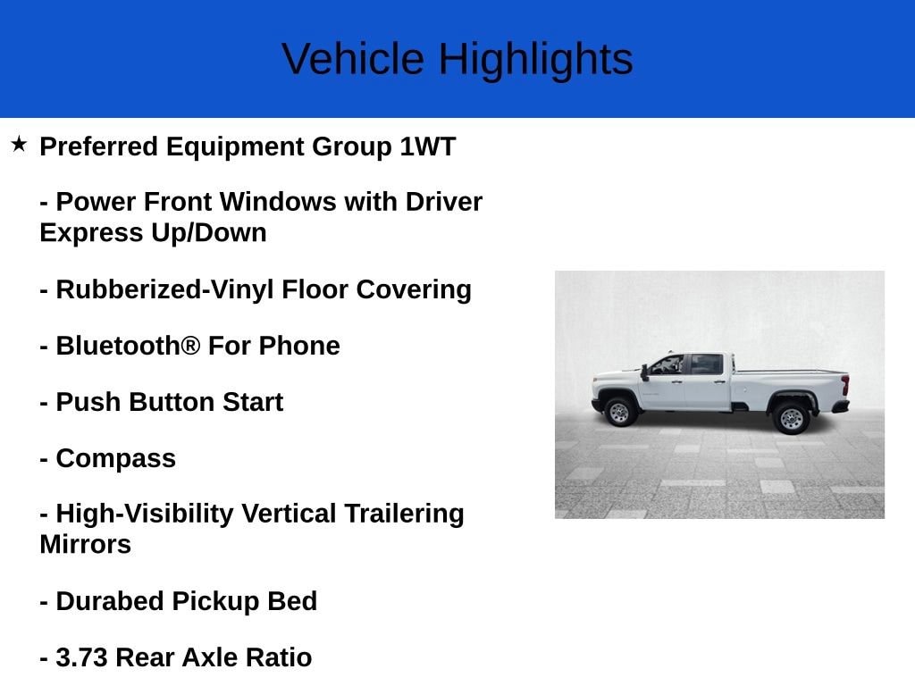 New 2026 Chevrolet Silverado 2500 HD Work Truck Truck Crew Cab