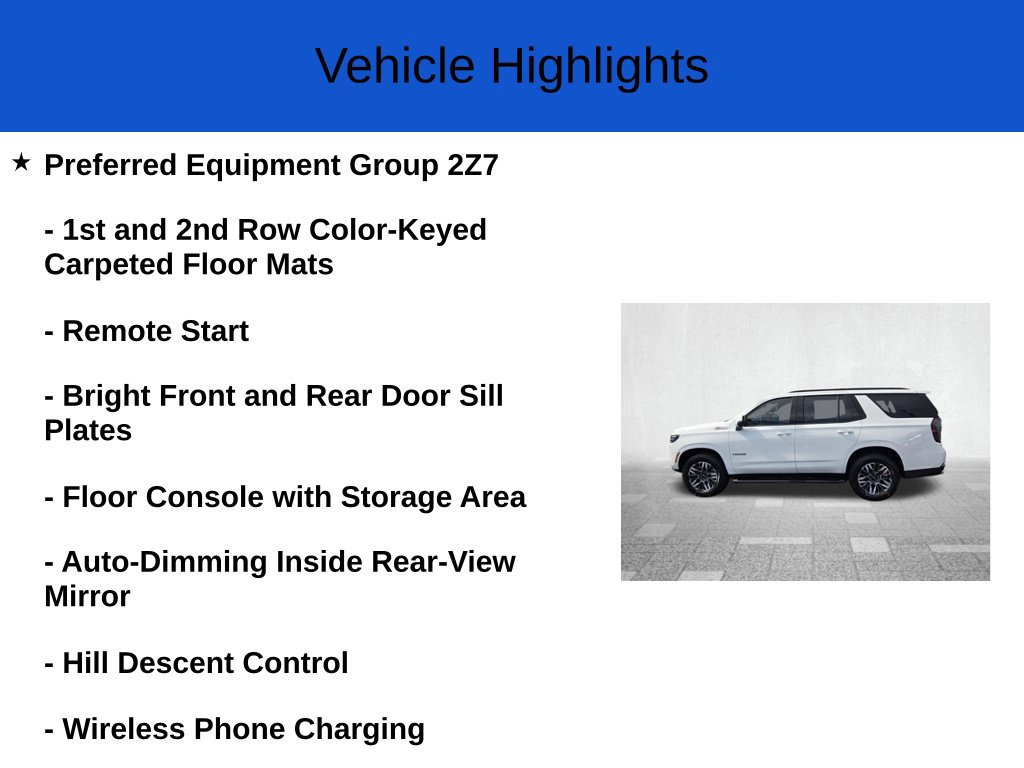New 2027 Chevrolet Tahoe Z71 SUV