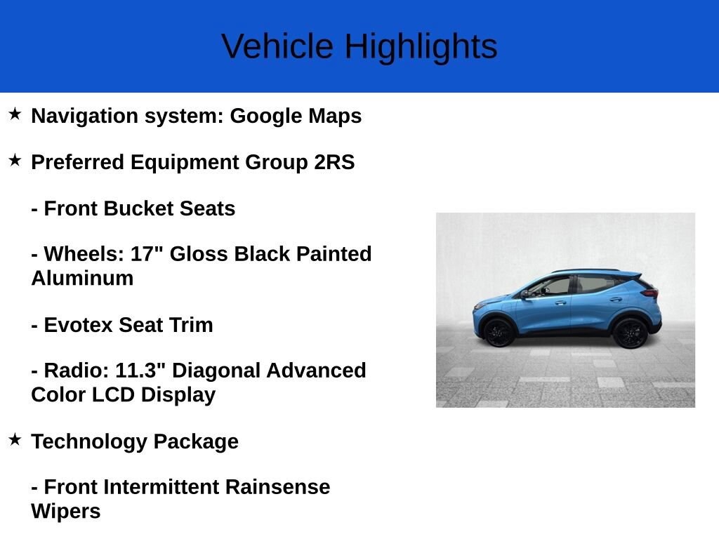 New 2027 Chevrolet Bolt RS SUV
