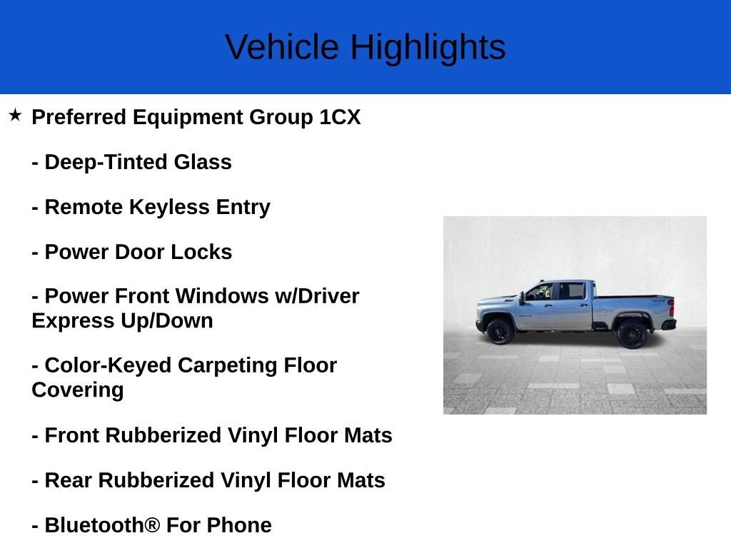 New 2026 Chevrolet Silverado 2500 HD Custom Truck Crew Cab