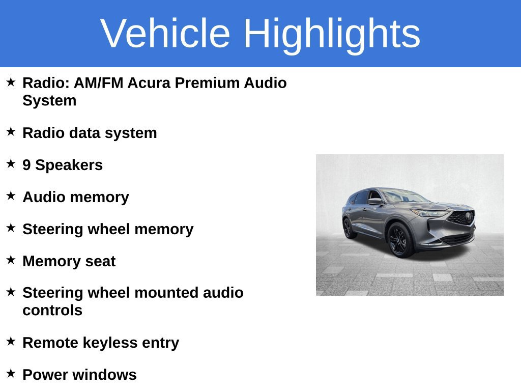 Certified 2022 Acura MDX FWD SUV