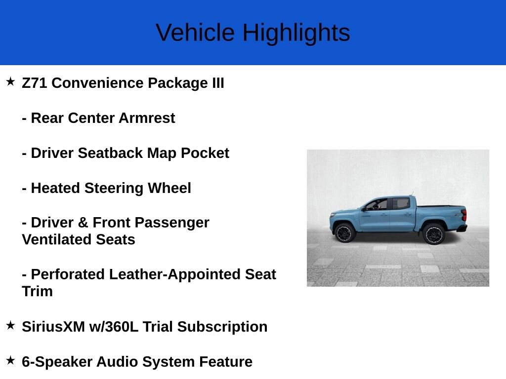 New 2026 Chevrolet Colorado Z71 Truck Crew Cab