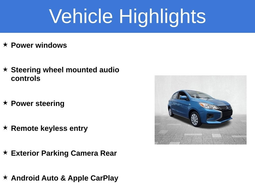 Certified 2024 Mitsubishi Mirage ES Hatchback