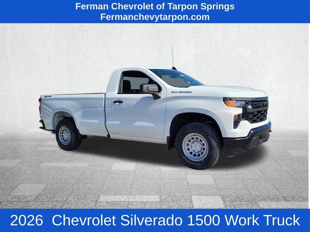 New 2026 Chevrolet Silverado 1500 Work Truck Truck Regular Cab