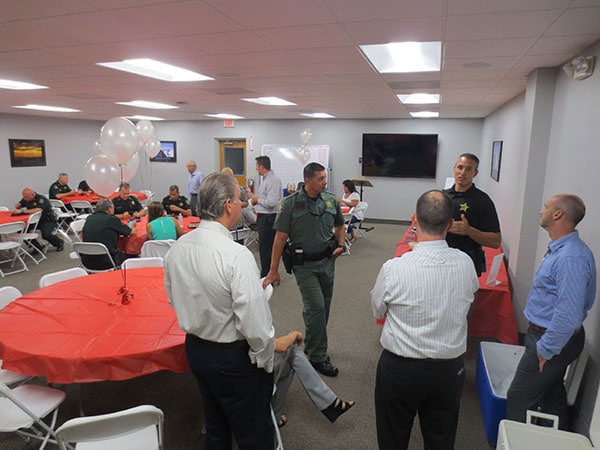 Photo of Pasco County Sheriff?s in attendance at Ferman Chrysler Jeep Dodge RAM of New Port Richey Jeepin? 4 Justice luncheon