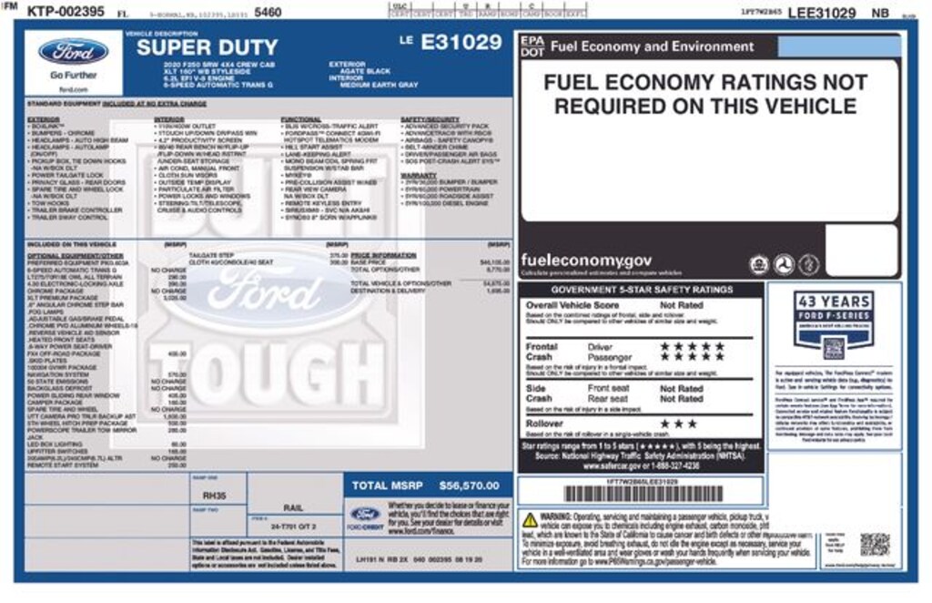 Used 2020 Ford F-250SD XLT Truck Crew Cab